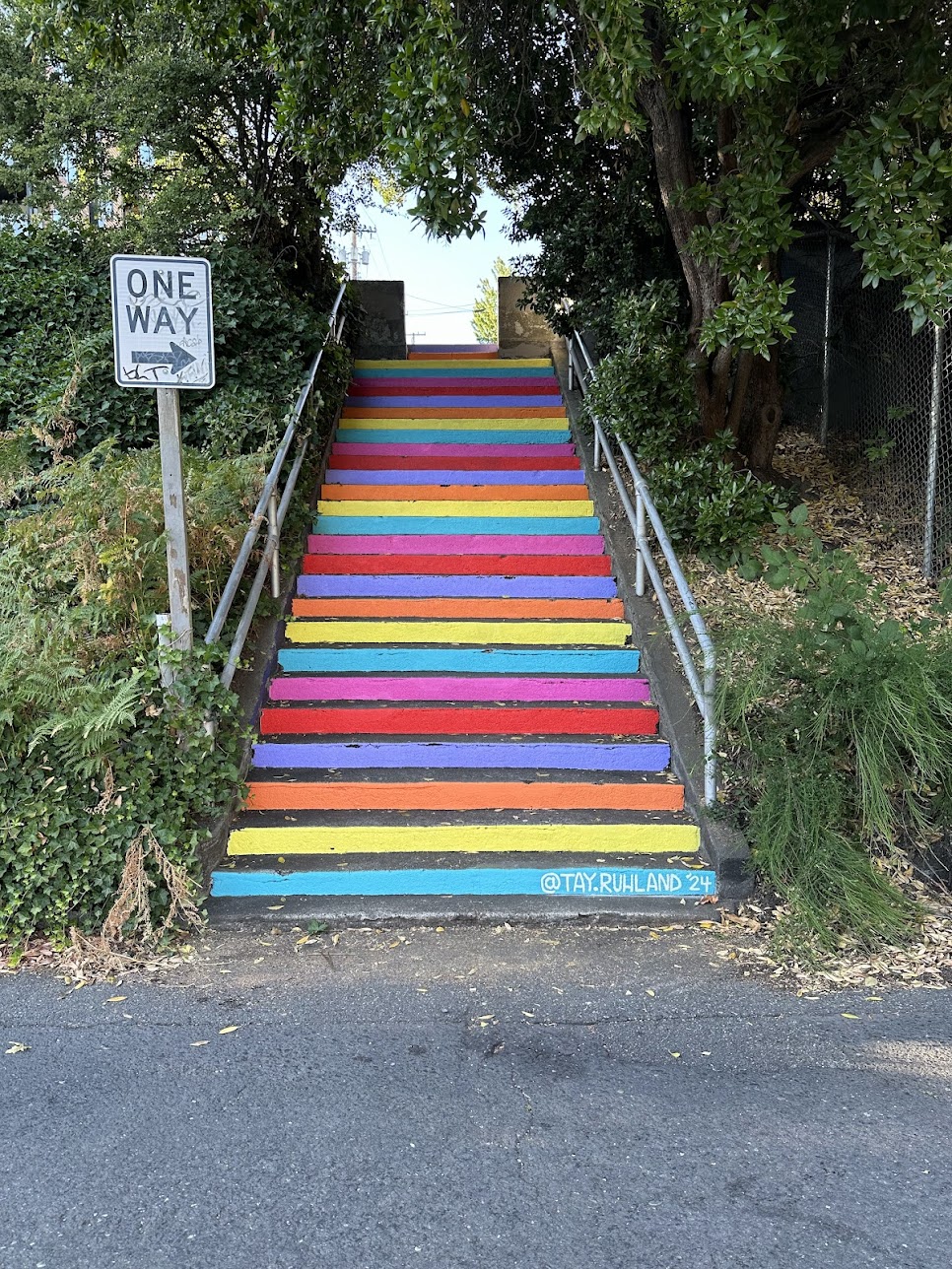 Rainbow Steps Mural