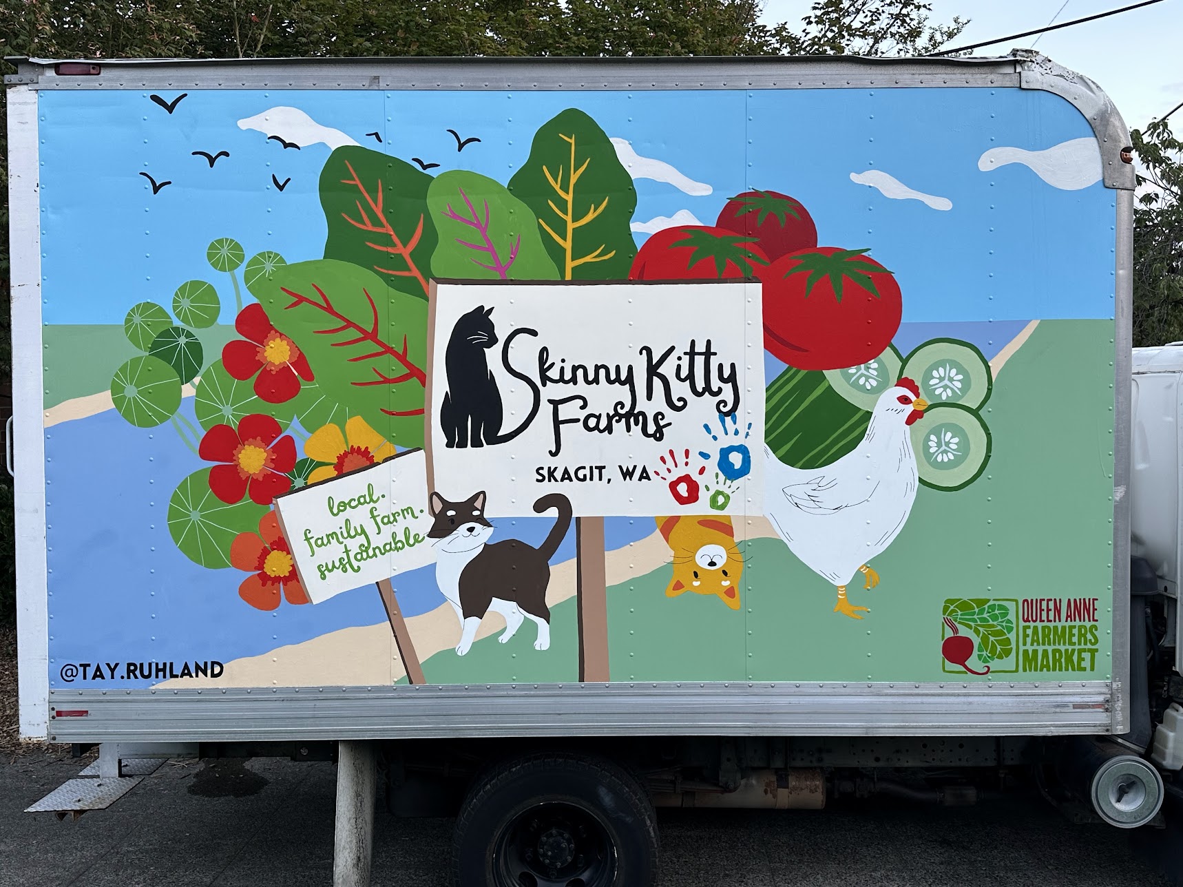 Skinny Kitty Truck Mural